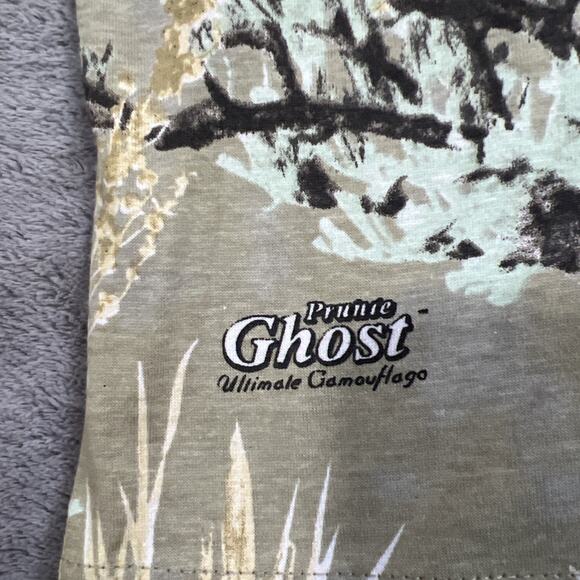 Ghost Camo Tee Shirt Mens Large Tan Multi Cotton Hunting Tactical Military - Picture 2 of 10